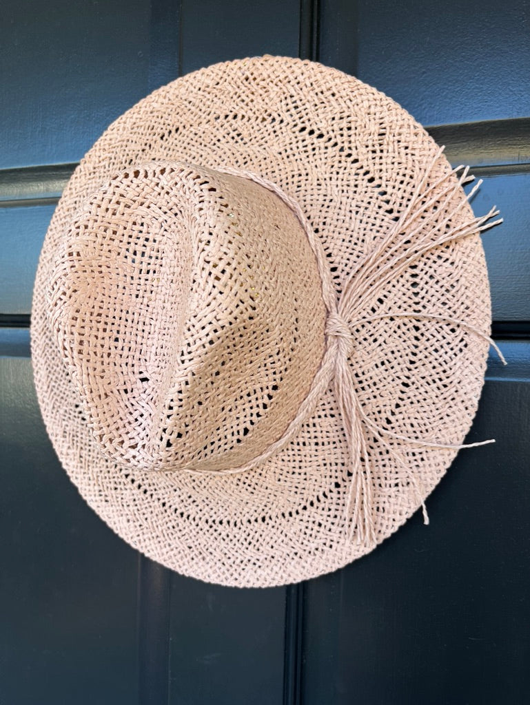 Straw Ranch Hat - Blush