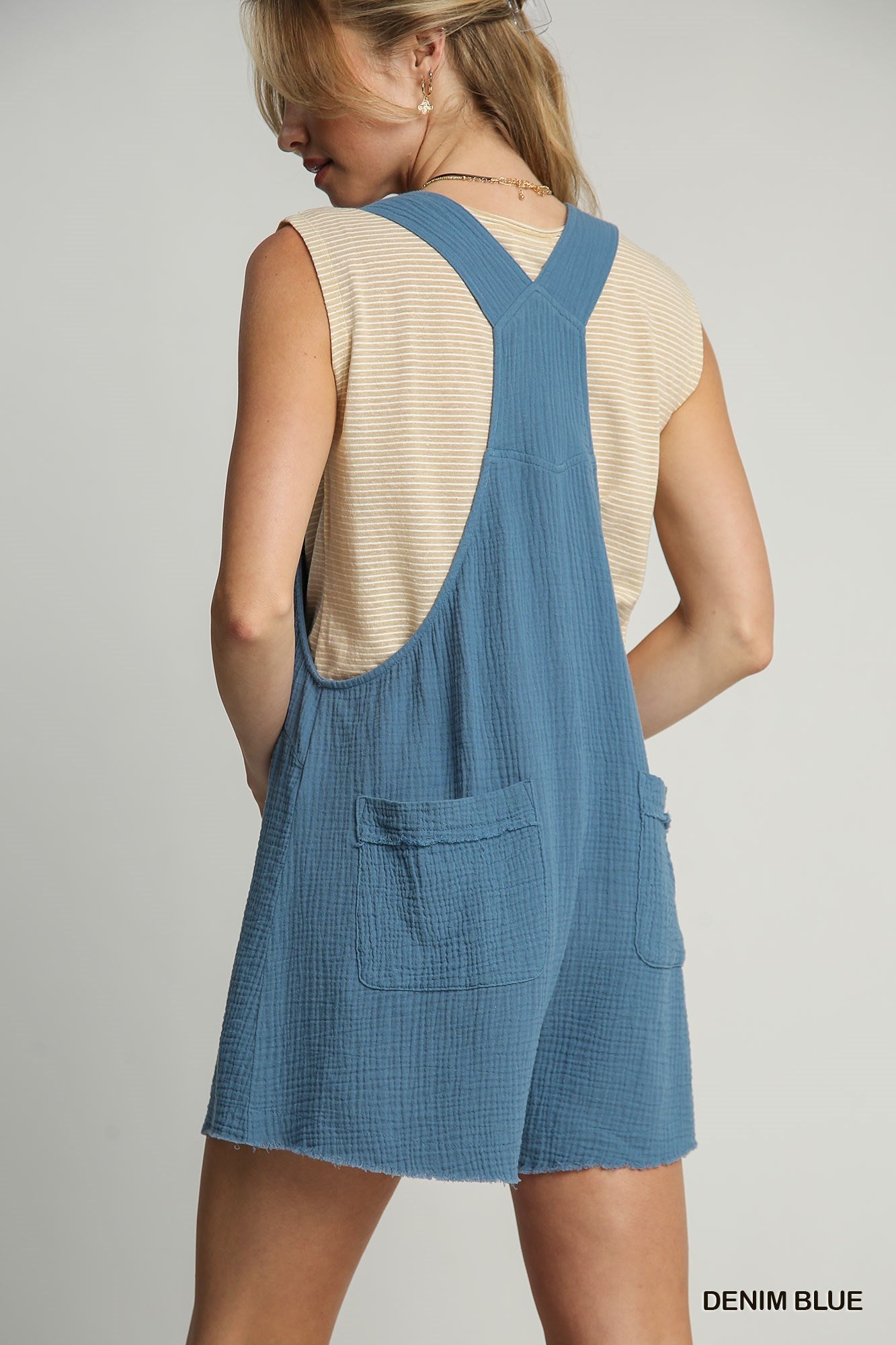 Gauzy Romper - Denim