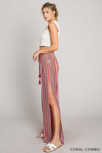 Crochet CoverUp Pant - Pink Mix