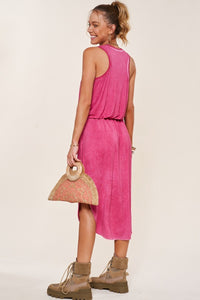 Mineral Wash Tank Dress - Pink