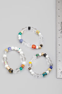 Glass Beaded Bracelet Set